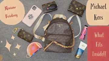 MICHAEL KORS | Slater Extra Small Logo Convertible Backpack | What Fits Inside | Review Friday