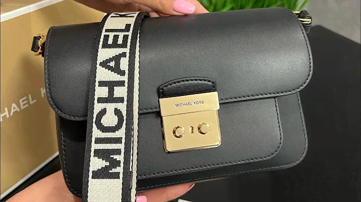 Распаковка сумки MICHAEL KORS Sloan Editor Medium Leather Shoulder Bag (black)