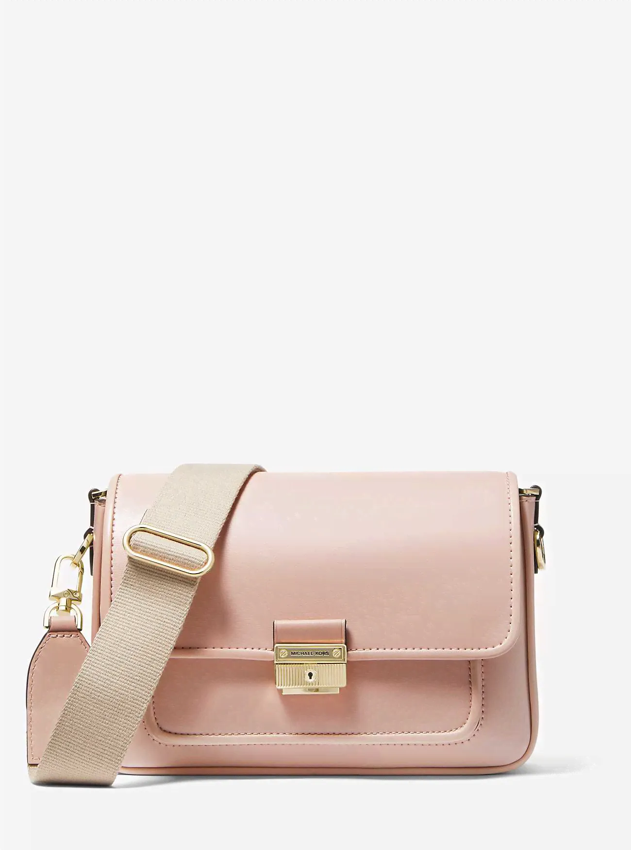 Michael Kors Bradshaw Medium Leather Messenger Bag-0