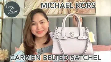 THE BAG REVIEW: MICHAEL KORS CARMEN BELTED SATCHEL | WHAT FITS INSIDE | WHEN WORN