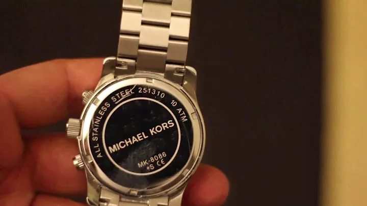 Как заменить батарейку в часах Michael Kors MK 8086