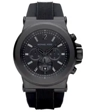 Michael Kors Черный силиконовый ремешок MK8152 Мужские часы