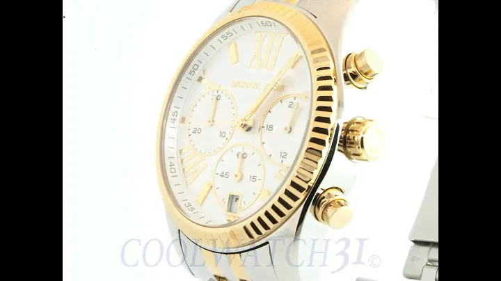 MICHAEL KORS WATCH  MK5955 LEXINGTON GOLD SILVER REVIEW WOMENS MK5955 マイケル・コース レキシントン シルバー ゴールド レビュー