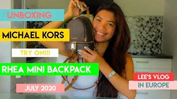 UNBOXING:  Michael Kors Rhea Mini Backpack