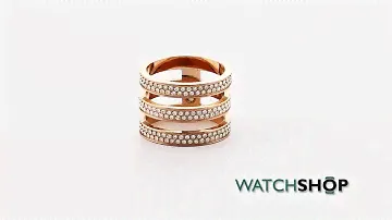 Michael Kors Jewellery Ladies' PVD rose plating Ring Size L.5 (MKJ3781791504)