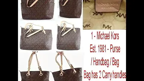 Michael Kors Purse/Handbag/Bag Michael Kors Est. 1981 Brown MK Design Purse - Bag has 2 adj. straps