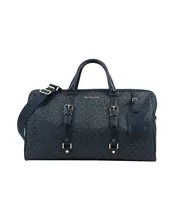 Женская синяя дорожная сумка MICHAEL MICHAEL KORS искусственная кожа-0