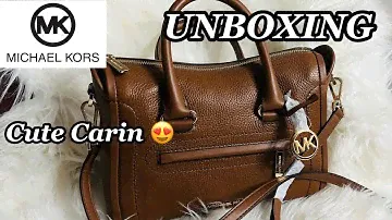 UNBOXING! MICHAEL KORS CARIN MEDIUM SATCHEL! # bagunboxing2023