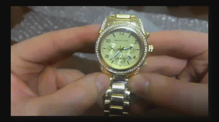 Женские часы Michael Kors золотые с Aliexpress