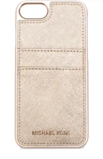 Чехол для iPhone 7 из металлизированной сафьяновой кожи MICHAEL Michael Kors
