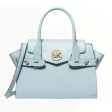Сумка MICHAEL Michael Kors Carmen Medium Faux Leather Belted, голубой 35s2gnms8l | vista blue (lpn22598620)