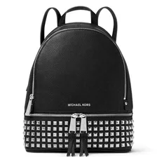 MICHAEL KORS Кожаный рюкзак с заклепками Rhea Zip Черный