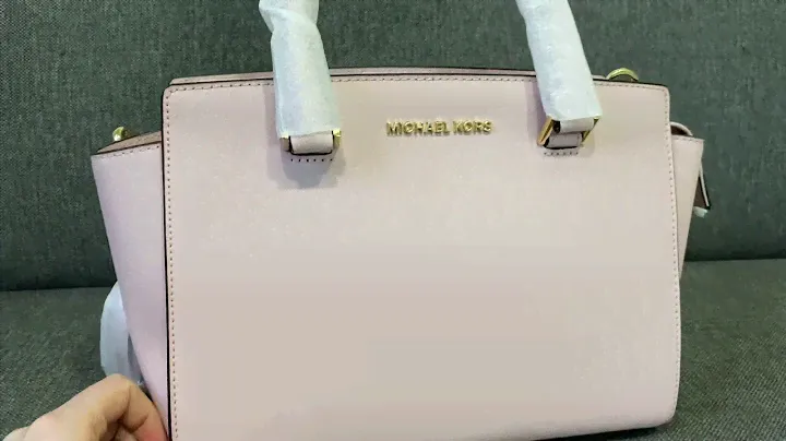 Сумка кожаная Michael Michael Kors Selma Saffiano Leather Medium Satchel