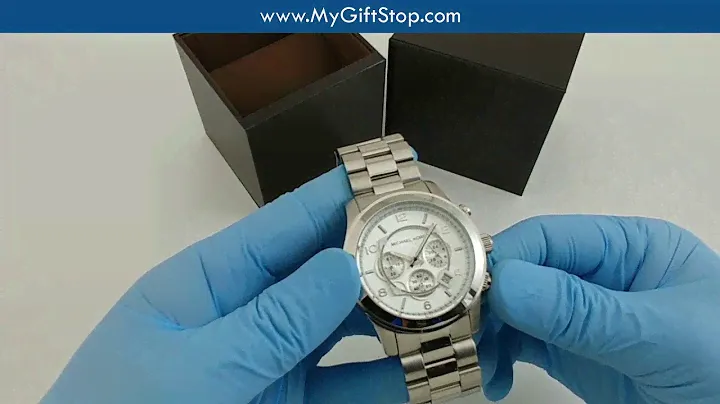 Michael Kors MK8086 Runway Chrono Stainless Steel Men's Watch Video
