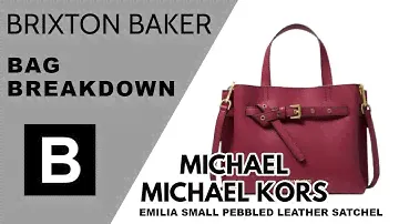 Michael Michael Kors Emilia Small Pebbled Leather Satchel