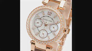 NEW MICHAEL KORS WATCH MK5616 LADIES WATCH PARKER PINK GOLD MOTHER OF PEARL STAINLESS MK5616