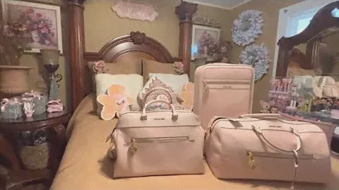 MICHAEL KORS TOTE DUFFLE BAG WEEKENDER POWDER BLUSH