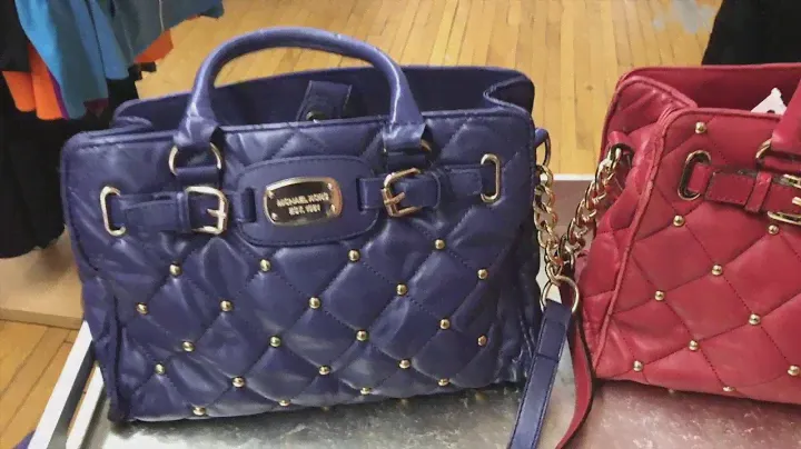 Michael Kors Hamilton real vs fake EW tote version