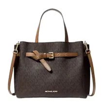 Сумка Michael Kors Emilia Коричневая