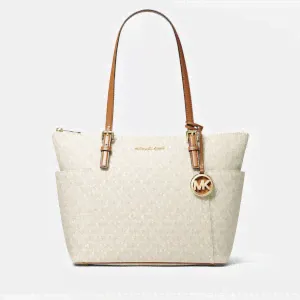 MICHAEL Michael Kors Sinclair Large East West Grab Canvas Tote Bag