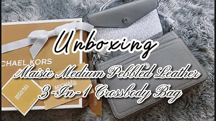 MICHAEL KORS Maisie Medium Pebbled Leather 3-In-1 Crossbody Bag #luxury #unboxing #michaelkors