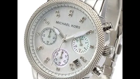 MICHAEL KORS WATCH WOMEN MK5020 RITZ CHRONO MOTHER OF PEARL REVIEW マイケルコース 腕時計 シルバー レビュー レディース