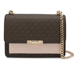 Сумка Michael Kors Jade Темно-коричневая