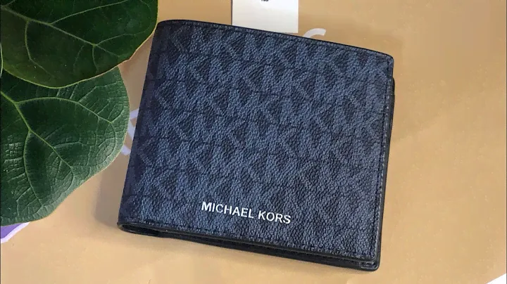 Michael kors Men’s wallet Cooper billfold with coin pocket admiral/ pale blue