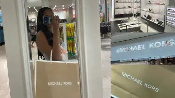 I BOUGHT MY FIRST MICHAEL KORS BAG!! 👜💅 | MARILYN MEDIUM SAFFIANO LEATHER TOTE BAG