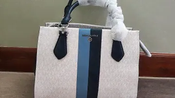 Michael Kors Marilyn Chambray/Navy Medium Satchel