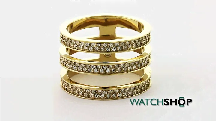 Michael Kors Jewellery Ladies' PVD Gold plated Ring Size P (MKJ3780710P)