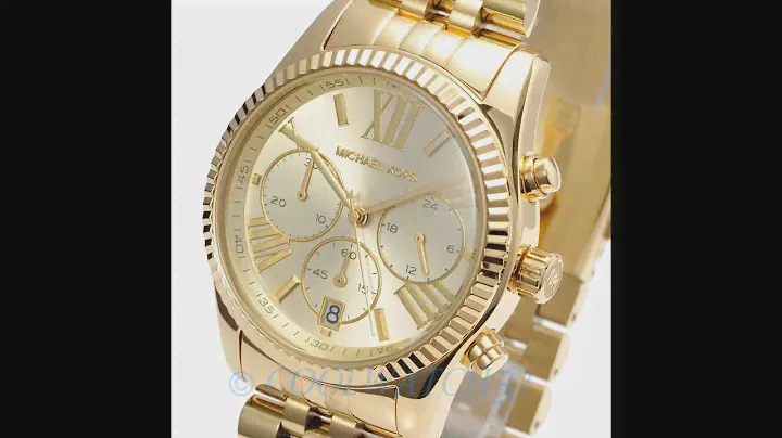 MICHAEL KORS WATCH MK5556 LEXINGTON GOLD REVIEW WOMENS MK5556 マイケル・コース 腕時計 ゴールド レビュー レディース
