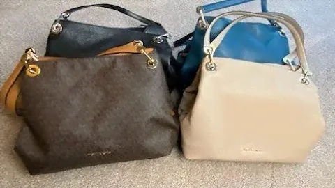 Michael Kors Raven Collection 2020 - Luxe Teal, Truffle, Black, Logo Brown Acorn