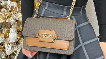 Распаковка сумки MICHAEL KORS Ava Extra-Small Saffiano Leather Crossbody (black)