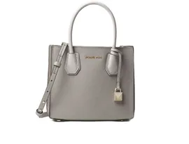 СУМКА MICHAEL KORS MERCER ACCORDION TOTE MEDIUM - PEARL GREY