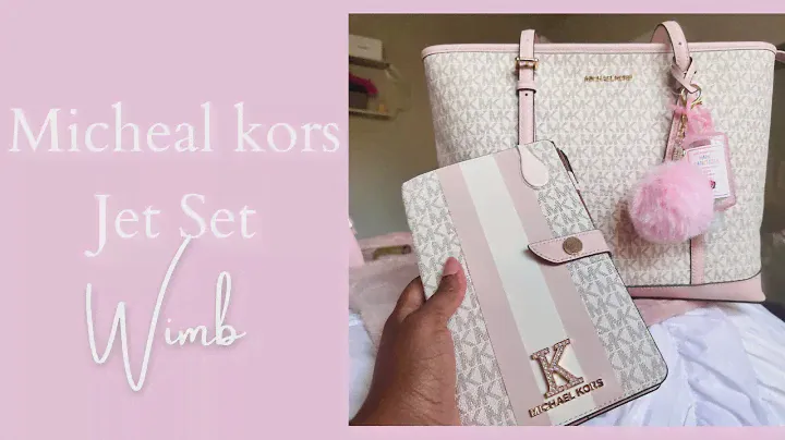 Micheal Kors jet set tote pretty blush💕What’s in my bag💕