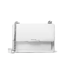 Сумка Michael Kors Jade Large Leather Crossbody Bag – Optic White
