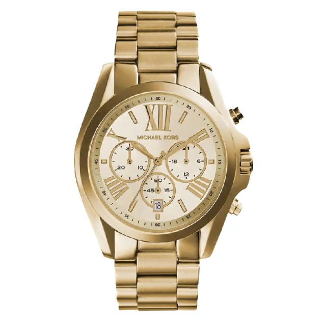 Часы наручные Michael Kors Bradshaw c хронографом, золотой
