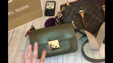 Unboxing Michael Kors MK Sloan Editor Large Olive Green Satchel Cross Body Bag