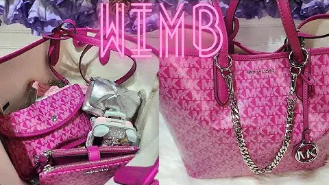 WHAT'S IN MY BAG MICHAEL KORS PINK TOTE 💗 💓