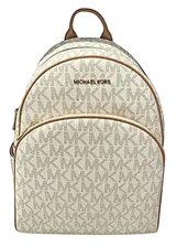 Сумки для девочек MICHAEL Michael Kors Abbey Jet Set Large Leather Backpack (Vanilla) …