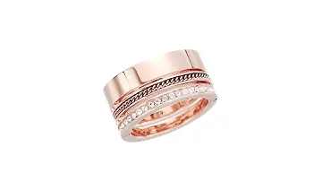 Michael Kors Brilliance Pavé Crystal Open Twist Ring SKU:8831670