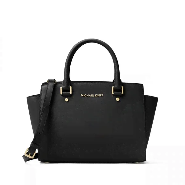 MICHAEL KORS Сумка-тоут Selma Майкл Корс Черная-0