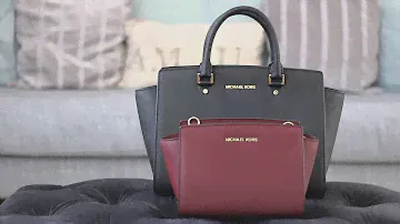 Michael Kors Medium Selma Messenger + Large Selma Satchel Size Comparison | Bright Ducky
