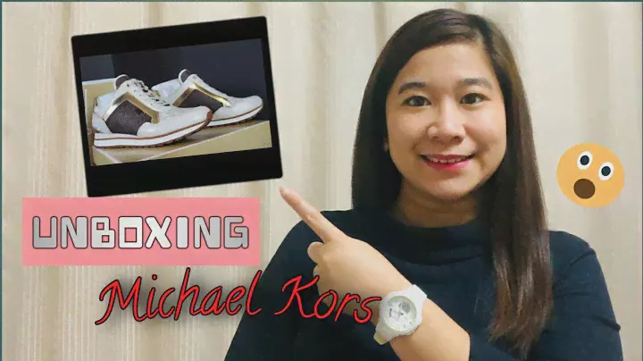 UNBOXING MICHAEL KORS SHOES | MADDY TRAINER | VLOG 1