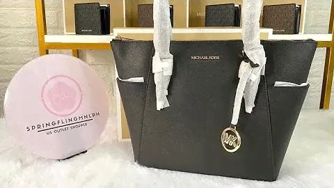 Michael Kors Charlotte Large Saffiano Leather Top-Zip Tote Bag in Black by @springflingmnlph