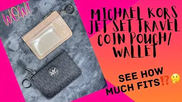 Michael Kors Jet Set Travel Coin Pouch/ Small Wallet/ Card Holder... How Much Fits???