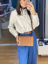 Сумка Michael Kors кроссбоди Holly,коричневый