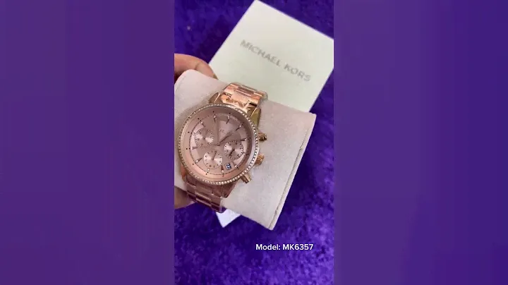 Michael Kors Ritz Chronograph Rose Gold-Tone Watch